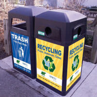 Trash and recycle bin